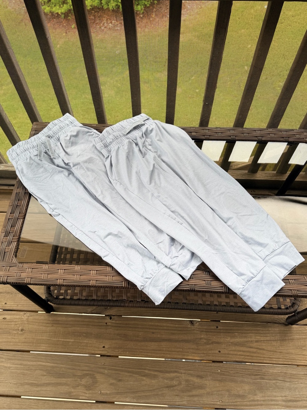 Girls All In Motion Light Gray Elastic-Waist Joggers Size XS